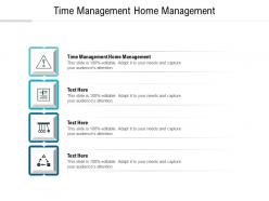 Time management home management ppt powerpoint presentation slides diagrams cpb