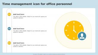 Time Management Icon For Office Personnel