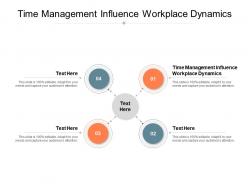 Time management influence workplace dynamics ppt powerpoint presentation gallery cpb