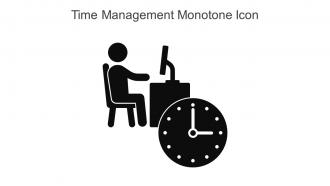 Time Management Monotone Icon In Powerpoint Pptx Png And Editable Eps Format