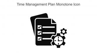 Time Management Plan Monotone Icon In Powerpoint Pptx Png And Editable Eps Format