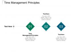 Time management principles ppt powerpoint presentation summary cpb