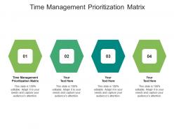 Time management prioritization matrix ppt powerpoint presentation infographic template vector cpb
