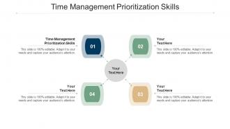 Time management prioritization skills ppt powerpoint presentation summary designs download cpb
