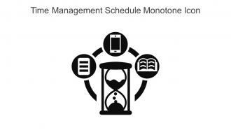 Time Management Schedule Monotone Icon In Powerpoint Pptx Png And Editable Eps Format