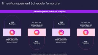 Time Management Schedule Template In Powerpoint And Google Slides Cpb