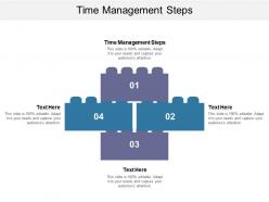 Time management steps ppt powerpoint presentation inspiration clipart cpb