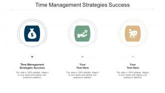 Time management strategies success ppt powerpoint presentation portfolio grid cpb