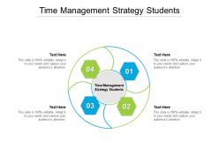 Time management strategy students ppt powerpoint presentation file deck cpb