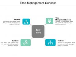 Time management success ppt powerpoint presentation infographics brochure cpb