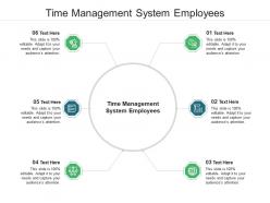Time management system employees ppt powerpoint presentation styles aids cpb