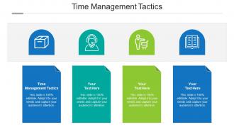 Time Management Tactics Ppt Powerpoint Presentation Portfolio Visual Aids Cpb