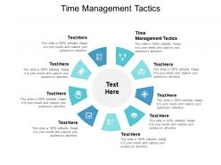 Time management tactics ppt powerpoint presentation slides visuals cpb
