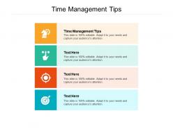 Time management tips ppt powerpoint presentation model graphics cpb