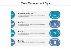 Time management tips ppt powerpoint presentation model slide download cpb
