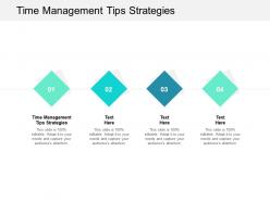 Time management tips strategies ppt powerpoint presentation layouts clipart images cpb