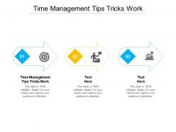 Time management tips tricks work ppt model background images cpb