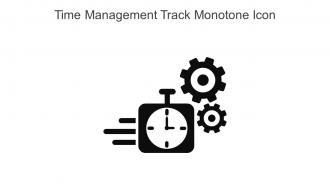 Time Management Track Monotone Icon In Powerpoint Pptx Png And Editable Eps Format
