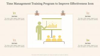 Time Management Training Program To Improve Effectiveness Icon