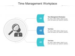Time management workplace ppt powerpoint presentation outline example cpb
