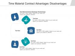 Time material contract advantages disadvantages ppt powerpoint presentation icon infographics cpb