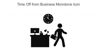 Time Off From Business Monotone Icon In Powerpoint Pptx Png And Editable Eps Format