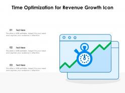 Time optimization for revenue growth icon