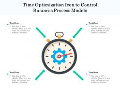 Time optimization icon to control business process models