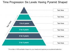 Time progression six levels having pyramid shaped