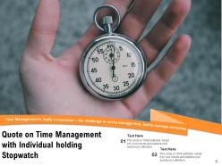Time Quadrants Management Planning Stopwatch Individual Efficiency