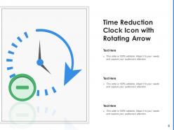 Time Reduction Gear Financial Service Analogue Downward Arrow