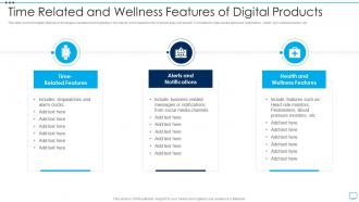 Time Related And Wellness Features Of Digital Products