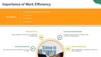 Time Saving Tools For Work Efficiency PPT Outline AT Ideas Pre-designed