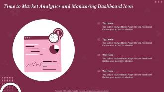 Time To Market Analytics And Monitoring Dashboard Icon