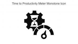 Time To Productivity Meter Monotone Icon In Powerpoint Pptx Png And Editable Eps Format