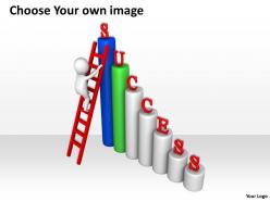 Time to reach success with ladder ppt graphics icons powerpoint