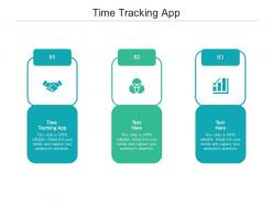 Time tracking app ppt powerpoint presentation infographics elements cpb