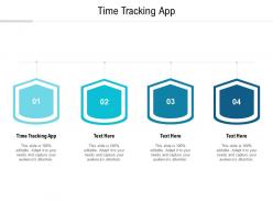 Time tracking app ppt powerpoint presentation topics cpb