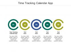 Time tracking calendar app ppt powerpoint presentation pictures background cpb