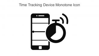 Time Tracking Device Monotone Icon In Powerpoint Pptx Png And Editable Eps Format