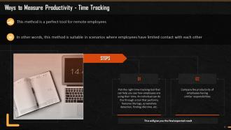 Time Tracking Method To Measure Productivity Training Ppt