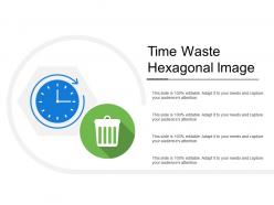 Time waste hexagonal image