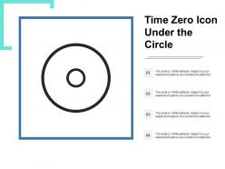 Time zero icon under the circle