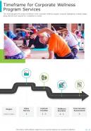 Timeframe For Corporate Wellness Program Services One Pager Sample Example Document