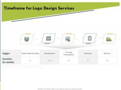 Timeframe for logo design services ppt powerpoint presentation icon inspiration