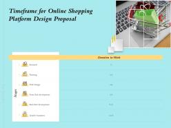 Timeframe For Online Shopping Platform Design Proposal Ppt Powerpoint Presentation Styles