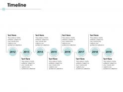Timeline 2012 to 2019 c1094 ppt powerpoint presentation ideas