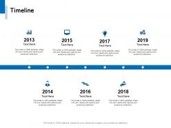 Timeline 2013 to 2019 c1069 ppt powerpoint presentation file ideas