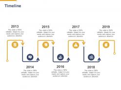 Timeline 2013 to 2019 l893 ppt powerpoint presentation inspiration