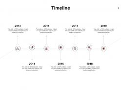 Timeline 2013 to 2019 years f854 ppt powerpoint presentation portfolio format